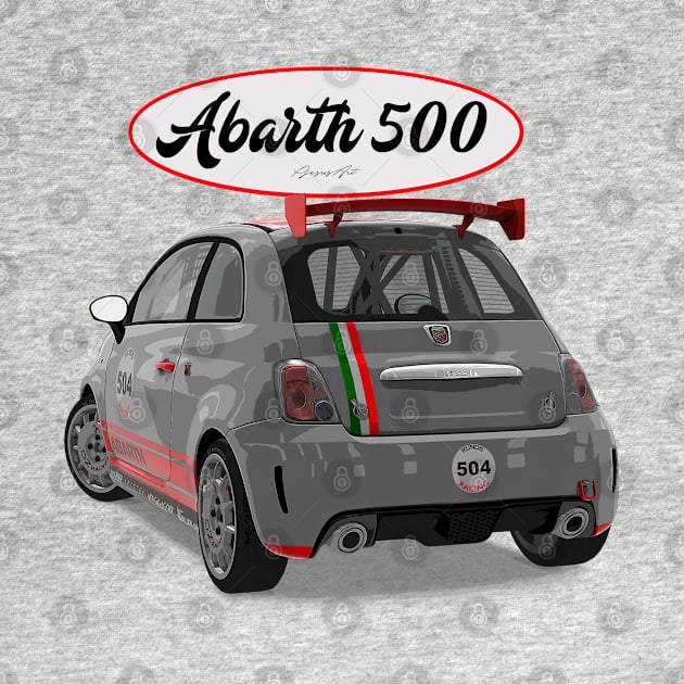 ABARTH 500 504 Back by PjesusArt